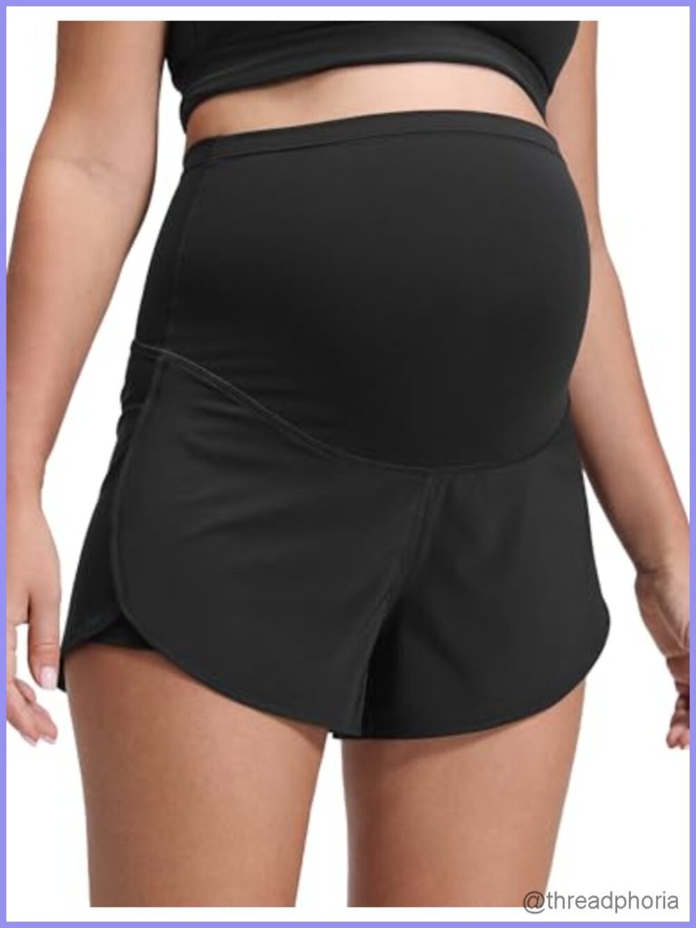 Maternity Dolphin Shorts 3" High Rise Active Yoga Workout